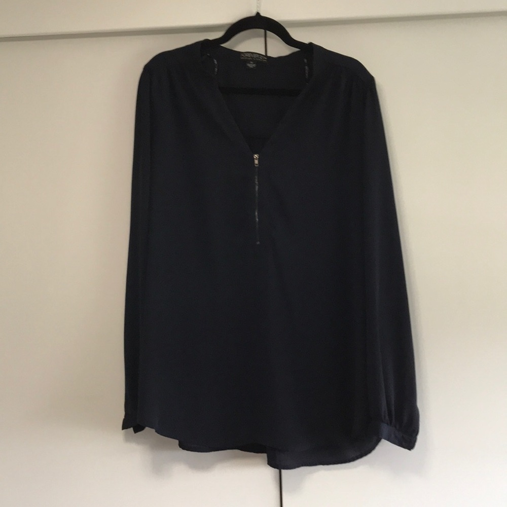 Navy Blue Blouse